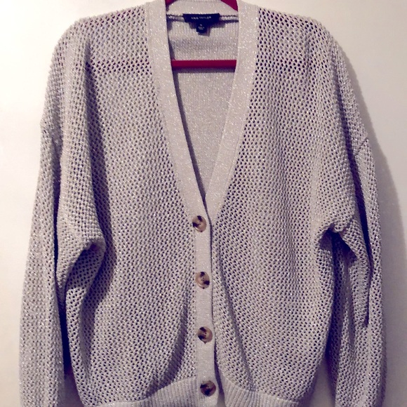 Ann Taylor Silver Cardigan - Picture 3 of 4